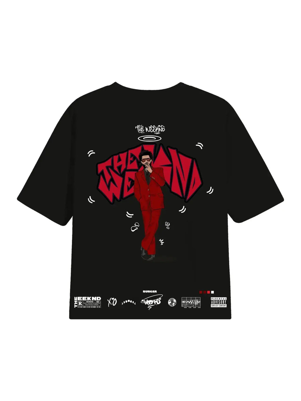 THE WEEKND CARTOON ART DROP SLEEVED TEE FOR MEN AND WOMEN UrbanNest